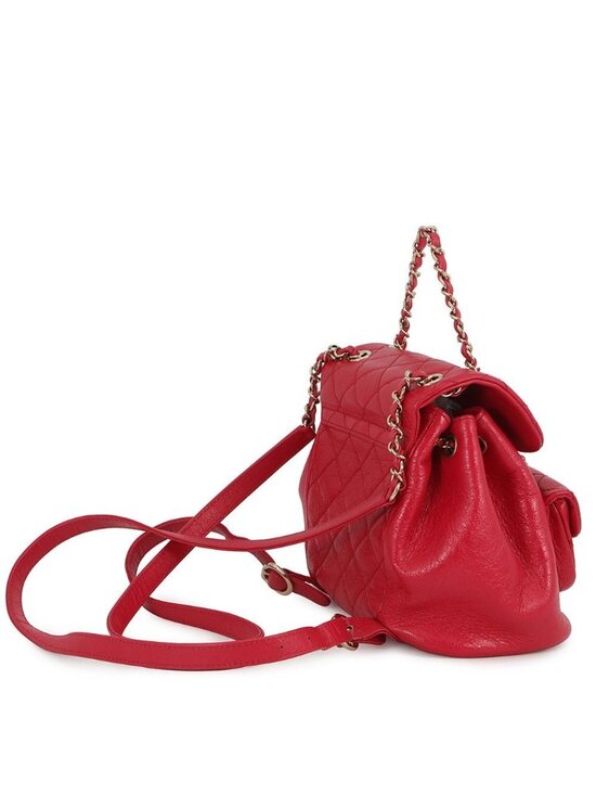 Chanel Quilted CC Logo Leather Backpack main image 5